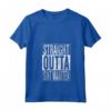 Donna Straight Outta Sint Maarten - Grande Vestito da Viaggio e Idea Regalo Maglietta con Collo a V - Perfetto per Viaggiatori e Amanti di Sint Maarten