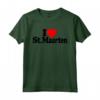 I LOVE HEART SAN MAARTEN SINT MAARTEN CARRIBEAN PAESI BASSI - Black Text T-shirt for Carribean Lovers - Ideal Souvenir
