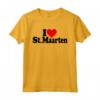 I LOVE HEART SAN MAARTEN SINT MAARTEN CARRIBEAN PAESI BASSI - Black Text T-shirt for Carribean Lovers - Ideal Souvenir