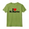 I LOVE HEART SAN MAARTEN SINT MAARTEN CARRIBEAN PAESI BASSI - Black Text T-shirt for Carribean Lovers - Ideal Souvenir