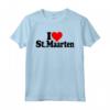 I LOVE HEART SAN MAARTEN SINT MAARTEN CARRIBEAN PAESI BASSI - Black Text T-shirt for Carribean Lovers - Ideal Souvenir