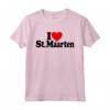 I LOVE HEART SAN MAARTEN SINT MAARTEN CARRIBEAN PAESI BASSI - Black Text T-shirt for Carribean Lovers - Ideal Souvenir