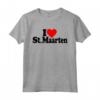 I LOVE HEART SAN MAARTEN SINT MAARTEN CARRIBEAN PAESI BASSI - Black Text T-shirt for Carribean Lovers - Ideal Souvenir