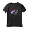 Funny Turtle Sint Maarten Flag Pride - Camicia per Bambini con Maniche Raglan - Ideale per Mostrare Orgoglio di Sint Maarten