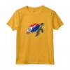 Funny Turtle Sint Maarten Flag Pride - Camicia per Bambini con Maniche Raglan - Ideale per Mostrare Orgoglio di Sint Maarten