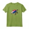 Funny Turtle Sint Maarten Flag Pride - Camicia per Bambini con Maniche Raglan - Ideale per Mostrare Orgoglio di Sint Maarten