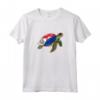 Funny Turtle Sint Maarten Flag Pride - Camicia per Bambini con Maniche Raglan - Ideale per Mostrare Orgoglio di Sint Maarten