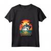 Donna Crociera sull'Isola dei Caraibi a Sint Maarten - T-shirt per Vacanze in Famiglia con Collo a V e Design Retro