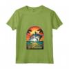 Donna Crociera sull'Isola dei Caraibi a Sint Maarten - T-shirt per Vacanze in Famiglia con Collo a V e Design Retro