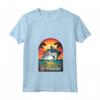 Donna Crociera sull'Isola dei Caraibi a Sint Maarten - T-shirt per Vacanze in Famiglia con Collo a V e Design Retro