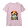 Donna Crociera sull'Isola dei Caraibi a Sint Maarten - T-shirt per Vacanze in Famiglia con Collo a V e Design Retro