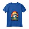 Donna Crociera sull'Isola dei Caraibi a Sint Maarten - T-shirt per Vacanze in Famiglia con Collo a V e Design Retro