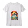 Donna Crociera sull'Isola dei Caraibi a Sint Maarten - T-shirt per Vacanze in Famiglia con Collo a V e Design Retro