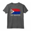 T-shirt con Bandiera St Maarten Vintage Made In - Regalo Maglietta Souvenir per gli Amanti dello Sport e Viaggiatori