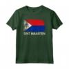T-shirt con Bandiera St Maarten Vintage Made In - Regalo Maglietta Souvenir per gli Amanti dello Sport e Viaggiatori