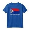 T-shirt con Bandiera St Maarten Vintage Made In - Regalo Maglietta Souvenir per gli Amanti dello Sport e Viaggiatori