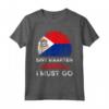 Bandiera Sint Maarten Is Calling I Must Go Heritage Roots Pride Maglietta - Design Country per San Maarteners Patriottici - Ideale per Mostrare il Tuo Orgoglio Nazionale