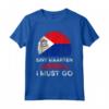 Bandiera Sint Maarten Is Calling I Must Go Heritage Roots Pride Maglietta - Design Country per San Maarteners Patriottici - Ideale per Mostrare il Tuo Orgoglio Nazionale