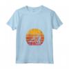 Donna Soffiatore di Vetro Vintage Tramonto - Maglietta con Collo a V per Appassionati d'Arte del Vetro - Ideale per Lavoratori e Studenti