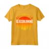 Regalo Soffiaggio di Vetro - Maglietta Dipendente dal Vetro Soffiato - Design Tramonto Arancione/Giallo