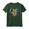Vetro Soffiaggio e Lavorazione del Legno - Barbados Flag Design Maglietta - Souvenir Cuore di Barbados per Appassionati di Arte