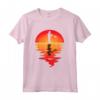 Soffiatore di Vetro Vintage Tramonto - Maglietta Soffiatura di Vetro per Artisti e Collezionisti - Ideale per Lavoratori del Vetro
