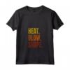 Donna Heat Blow Shape - Soffiatore di Vetro Maglietta con Collo a V - Ideale per Artisti del Vetro e Vetrai - Design Raffinato in Vetro Soffiato