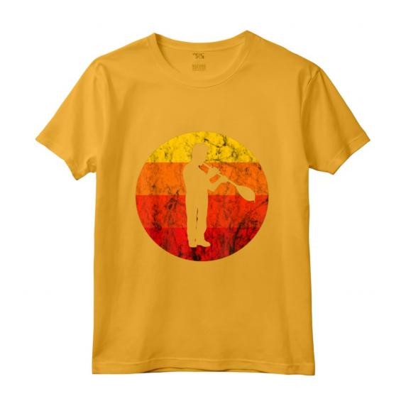 Soffiatore di Vetro Retro Vintage Tramonto - Maglietta Arte del Vetro per Artisti e Collezionisti - Ideale per Lavoratori del Vetro e Istruttori