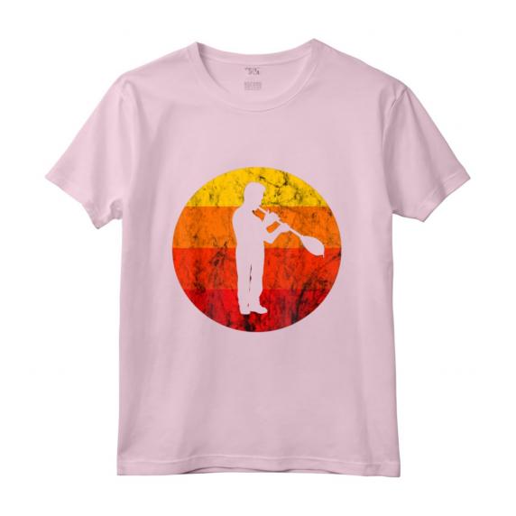 Soffiatore di Vetro Retro Vintage Tramonto - Maglietta Arte del Vetro per Artisti e Collezionisti - Ideale per Lavoratori del Vetro e Istruttori