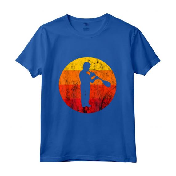 Soffiatore di Vetro Retro Vintage Tramonto - Maglietta Arte del Vetro per Artisti e Collezionisti - Ideale per Lavoratori del Vetro e Istruttori