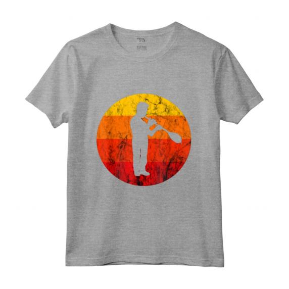 Soffiatore di Vetro Retro Vintage Tramonto - Maglietta Arte del Vetro per Artisti e Collezionisti - Ideale per Lavoratori del Vetro e Istruttori