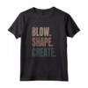 Blow Shape Create Soffiatore di Vetro Maglietta - Ideale per Artisti del Vetro - Design Raffinato per Lavorazione del Vetro