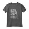 Blow Shape Create - Soffiatore di Vetro Maglietta per Artisti della Lavorazione del Vetro - Ideale per Lezioni di Soffiatura e Vetrai