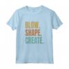 Blow Shape Create - Soffiatore di Vetro Maglietta per Artisti del Vetro Soffiato e Vetrai - Ideale per Lavorazione a Lume e Elettricisti