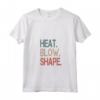 Donna Heat Blow Shape - Soffiatore di Vetro - Maglietta con Collo a V per Artisti del Vetro - Ideale per Lavorazione a Lume e Soffiatori di Stampi