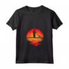 Soffiatore di Vetro Retro Sunset - Maglietta con Collo a V per Artisti del Vetro - Ideale come Regalo per Artigiani della Lavorazione del Vetro