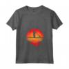 Soffiatore di Vetro Retro Sunset - Maglietta con Collo a V per Artisti del Vetro - Ideale come Regalo per Artigiani della Lavorazione del Vetro