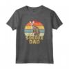 Sokoke Cat Dad Vintage Style - Divertente Maglietta per Amanti dei Gatti Sokoke - Regalo Compleanno Cuore Gatto