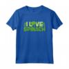 I Love Spinach - Maglietta Vegan per Vegetariani e Agricoltori - Design Unico di Spinaci