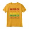 Grande Spinaci Lettering Outfit Love Healthy Food Maglietta - Maglietta Spinaci Lover per Amanti della Cucina Sana e Vegetariani