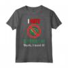I Hate Spinach Shirt - Funny Anti Spinaci Maglietta - Divertente Vestito per Chi Non Ama Gli Spinaci