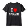 I Heart Spinaci - Maglietta Vegetariano Vegano Keto Basso Carboidrati - Leggera e Comoda