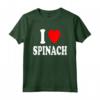 I Heart Spinaci - Maglietta Vegetariano Vegano Keto Basso Carboidrati - Leggera e Comoda