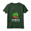 Donna Spinaci Bambino - Maglietta Vegetariano e Vegano con Collo a V - Ideale per Giardinieri e Amanti della Salute Vegetale