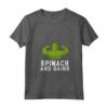 Donna Spinaci Bambino Biologico - Maglietta Vegetariana e Vegana con Stampa Spinaci e Cavolo - Ideale per Giardinieri e Amanti del Cibo Sano