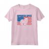 Giapponese Spitz Ombra nella Bandiera Americana Patriottica Maglietta - Regalo per Amanti dei Cani - Ideale per Natale o Compleanno