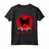 HapTiger Cucciolo Maglietta - T-shirt Vintage Retro Spitz Giapponesi - Ideale per Amanti dei Cani