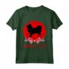 HapTiger Cucciolo Maglietta - T-shirt Vintage Retro Spitz Giapponesi - Ideale per Amanti dei Cani
