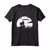 Giapponese Spitz Shadow in Moon - Cool Halloween Costume Maglietta - Regalo per Amanti degli Animali e Proprietari di Cani