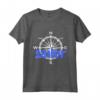 Sailor con Rosa dei Venti - Vela Sport Acquatici Barca Vela Maglietta - Ideale Regalo per Appassionati della Vela e Atleti Acquatici